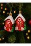 Red and White Christmas Home Decoration 10cm – Christmas Tree Hanging Party Decoration - Christmas Ornaments - 5