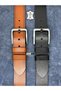 Set of 2 100% Genuine Leather Men's Jeans Belt 4.5cm Buffalo Leather