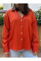 Orange Satin Shirt - 3