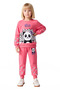 Cute Panda Patterned Girls' Knitted Tracksuit Set High Quality Stylish Comfortable Casual - 4