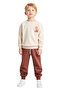 Boys' Cotton Knitted Crew Neck Regular Fit Sweatshirt and Sweatpants Set Quality Stylish - 4