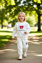 Girl's Cute Teddy Bear Printed Cotton Thin Tracksuit Set Quality Stylish Comfortable