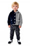 Boys' Two-Tone Soft Fleece Top and Bottom Set Quality Stylish Comfortable Casual - 4