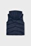 Boy 4-9 Years Old Double-Sided Hooded Vest Navy Blue - 5