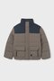 Boy's 8-18 Years Old Patterned Puffer Jacket Khaki - 2