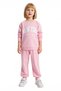 Girl's Cotton New York Printed Crew Neck Sweatshirt and Sweatpants Set Quality Stylish - 4