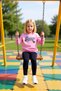 Girl's Heart Pattern Cotton Crew Neck Long Sleeve Top and Leggings Set Quality Stylish Comfortable - 3