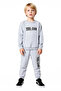 Motivational Printed Boys' Top-Bottom Knitted Sweatshirt and Sweatpants Set Quality Stylish Comfortable - 4