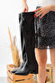 Ella Black Leather Over-The-Knee Boots - 3
