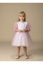 Girl's Cotton Pink Glitter Party and Special Occasion Dress – Comfortable Lined Design