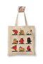 Cat Yoga Dog White Cloth Bag Long Handle Shopping Bag