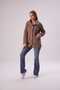 Women's Mink Buttoned Faux Lamb Fur Cardigan - 4