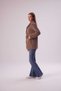 Women's Mink Buttoned Faux Lamb Fur Cardigan - 5