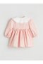 Baby Girl Peter Pan Collar Floral Velvet Dress - 2