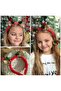 New Year Christmas Deer Elk Antler Plush Crown Red Pine Cone Fancy Standard