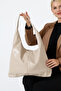 Beige Leather Women's Shoulder Bag – Stylish, Spacious, and Suitable for Everyday Use