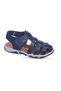 Mojo Unisex Faux Leather Orthopedic Sole Sandals Navy Blue - 2