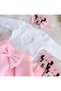 Girl's Pink Figure Set with Pink Skirt (White Socks Included in the Set) - 3