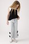 Girl Child 3-8 Years Old Stoned Bow Palazzo Pants 12048 Denim Blue - 2