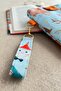Deer Patterned Blue Book Cover with Hand Strap Book Lover Gift - 3