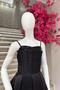Mojo Girl's 10-15 Years Old Taffeta Sequin Embroidered Long Evening Dress Black - 4