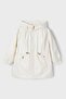 Girl Child 2-10 Years Hooded Transitional Coat 3411 Cream - 2