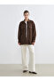 Lcw Modest Brown Oversize Women's Shirt Tunic