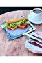 Single Square Stainless Steel Serving Presentation Tray (24*24 cm) - 2
