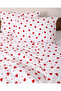 Heart Pattern Single Duvet Cover Set - 3