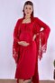Breastfeeding Featured Cotton Maternity Set 4 Pieces Effortt - Cherry - 2