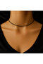 Adjustable Black Rope Necklace Choker and Bracelet Set - 4