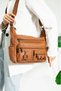 Y.S.Deri Women's Messenger Bag Multi-Pocket 30*20 cm Vegan Leather Crossbody Shoulder Bag - 2