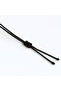 Adjustable Black Rope Necklace Choker and Bracelet Set - 7