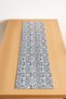Blue Bohemian Ethnic Patterned Vintage Runner - Linen 36X140 cm - 2