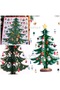 Wooden Christmas Tree Decorative Pine Gift Set Large Size Tabletop Ornament with Hanging Toys Figure