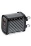 45W Power Adapter Duo, Dual USB-C & USB-A Ports, PD & QC Super Fast Charging Black - 3