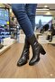 Stretchy Throat Thick Heeled Women's Boots 878602-Z - 3