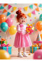Buckled Polka Dot Puffy Tulle Dress - 4