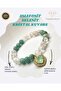Women's Natural Stone Bracelet. Certified Original Natural Stone. Amazonite Quartz Selenite