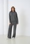 Oversized Premium Yarn Half Placket Button Polo Neck Knitwear Bottom-Top Set Aw25Au0029