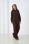 Oversized Premium Yarn Half Placket Button Polo Neck Knitwear Bottom-Top Set Aw25Au0029 - 4