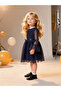Buckle Polka Dot Tulle Puffy Dress - 5