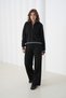 Mock Neck Zipper Detailed Cardigan Pants Knitwear Bottom-Top Set Aw25Au0028 - 4