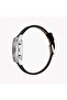 Men's Black Leather Watch, Silver Dial | Es1g120m0025 - 2