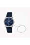 Women's Blue Leather Watch, Blue Dial | Es1l196m0035