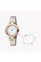 Women's Silver & Rose Gold Watch, White Dial | Es1l103m0035