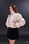 Cross-Stitched Winter Coat with Rubber Detail Crop (Calemore) - 2