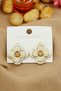 Original Steel Nail Earrings - Gold Flower Luck Steel Earrings Non-Tarnish Non-Fade Daily Wear 2.5cm - 4