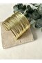 Gold Thick Handcuffs with Multiple Wire Details - 5