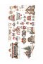 New Year, Santa Claus, Train, Houses, Christmas Ornaments, Deer, Cake Transparent Glass Sticker - 4
